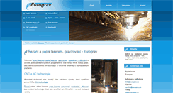 Desktop Screenshot of eurograv.cz